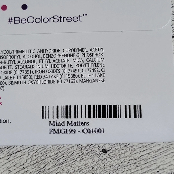 Mind Matters Color Street Unopened dark silvery gray glitter shade Sparkle - Picture 5 of 6